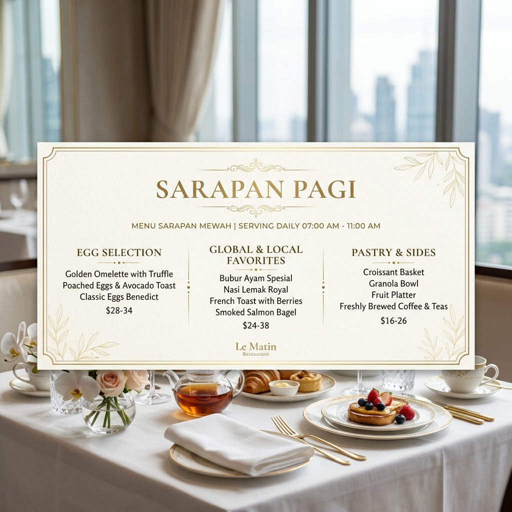 Menu Sarapan